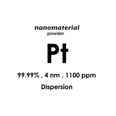 PLATİNYUM (PT) NANO TOZ DİSPERSİYONU, BOYUT: 4 nm