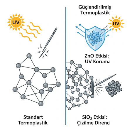 Termoplastiklerde ZnO ve SiO² Performansları