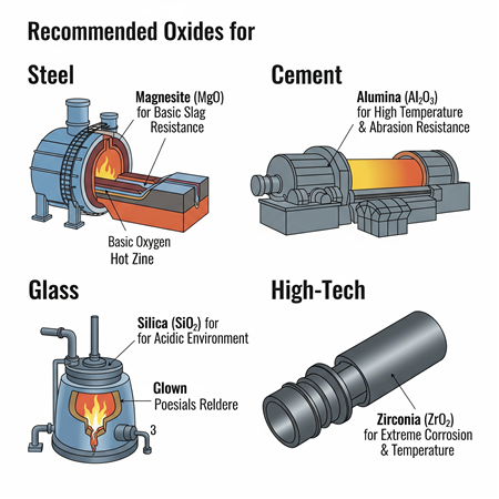 Refrakter Ürünlerde Hangi Oksit Kullanılmalı?