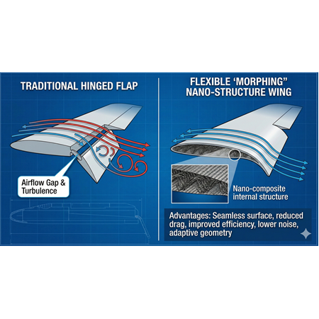 Uçak Kanatlarında Esnek Nano Yapıların Avantajı