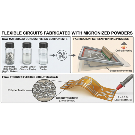Mikronize Tozlarla Üretilen Esnek Devreler