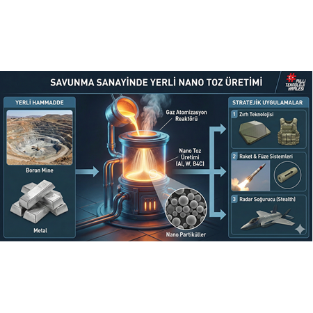 Savunma Sanayinde Yerli Nano Toz Üretimi