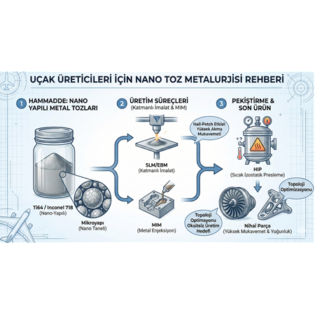 Uçak Üreticileri için Nano Toz Metalurjisi Rehberi