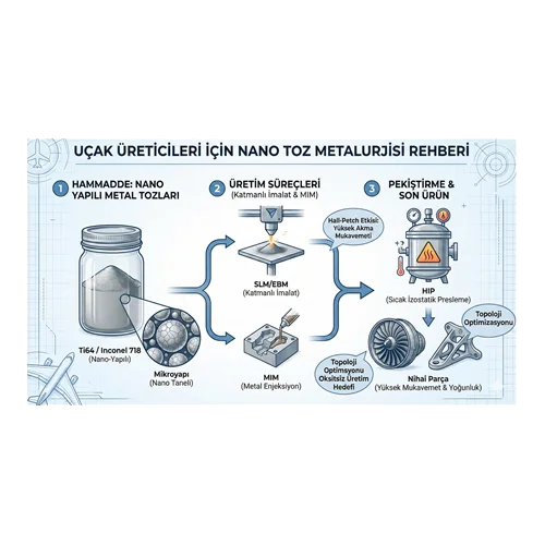 Uçak Üreticileri için Nano Toz Metalurjisi Rehberi