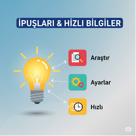 İPUÇLARI & HIZLI BİLGİLER