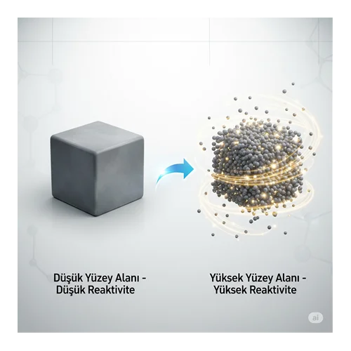 Toz Boyutu ile Reaktivite Arasındaki İlişki