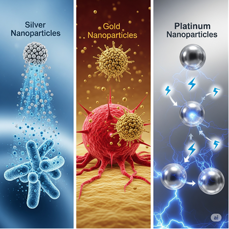 Gümüş, Altın ve Platin Nanoparçacıklarının Kompozitlerde Kullanım Alanları