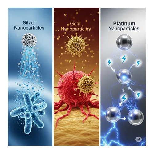 Gümüş, Altın ve Platin Nanoparçacıklarının Kompozitlerde Kullanım Alanları