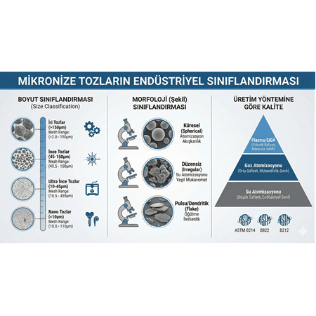 Mikronize Tozların Endüstriyel Sınıflandırması