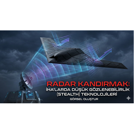 Radarı Kandırmak: İHA'larda Düşük Gözlenebilirlik (Stealth) Teknolojileri.