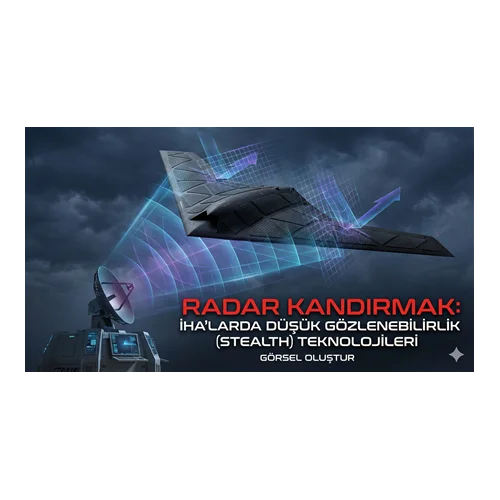 Radarı Kandırmak: İHA'larda Düşük Gözlenebilirlik (Stealth) Teknolojileri.
