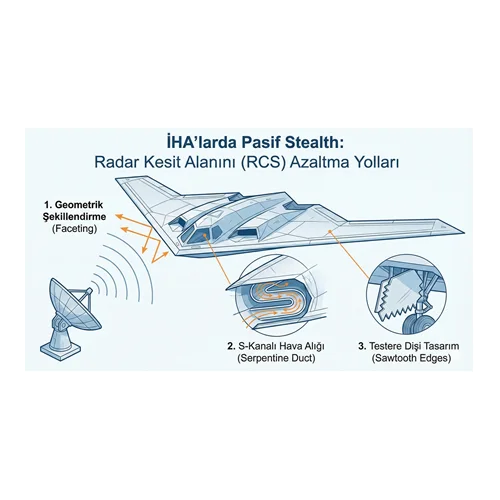İHA'larda Pasif Stealth: Radar Kesit Alanını (RCS) Azaltma Yolları.