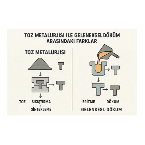 Toz Metalurjisi ile Geleneksel Döküm Arasındaki Farklar