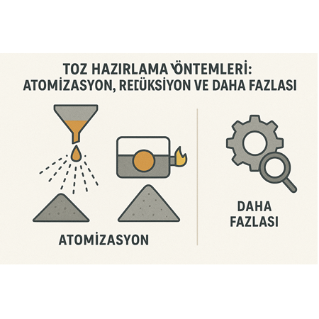 Toz Hazırlama Yöntemleri: Atomizasyon, Redüksiyon ve Daha Fazlası