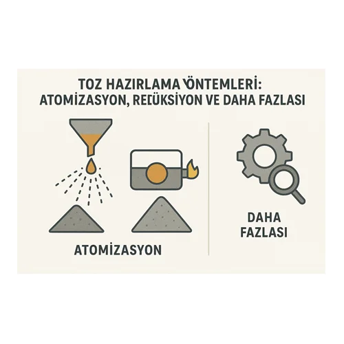 Toz Hazırlama Yöntemleri: Atomizasyon, Redüksiyon ve Daha Fazlası