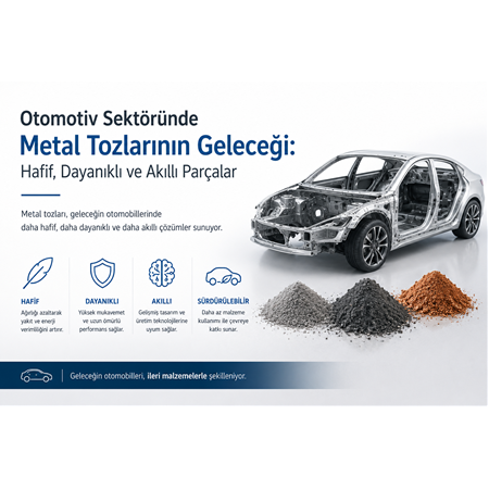 Otomotiv Sektöründe Metal Tozlarının Geleceği: Hafif, Dayanıklı ve Akıllı Parçalar