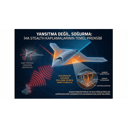 Yansıtma Değil, Soğurma: İHA Stealth Kaplamalarının Temel Prensibi.