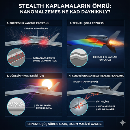 Stealth Kaplamaların Ömrü: Nanomalzemeler Ne Kadar Dayanıklı?