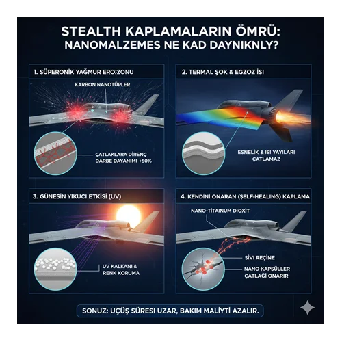 Stealth Kaplamaların Ömrü: Nanomalzemeler Ne Kadar Dayanıklı?