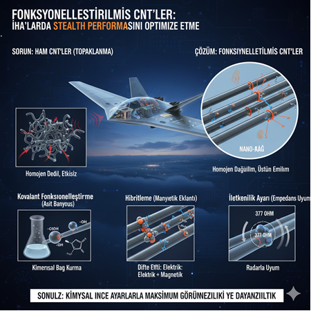 Fonksiyonelleştirilmiş CNT'ler: İHA'larda Stealth Performansını Optimize Etme.