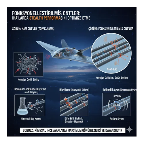 Fonksiyonelleştirilmiş CNT'ler: İHA'larda Stealth Performansını Optimize Etme.