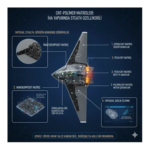 CNT-Polimer Matrisleri: İHA Yapılarında Stealth Özellikleri.
