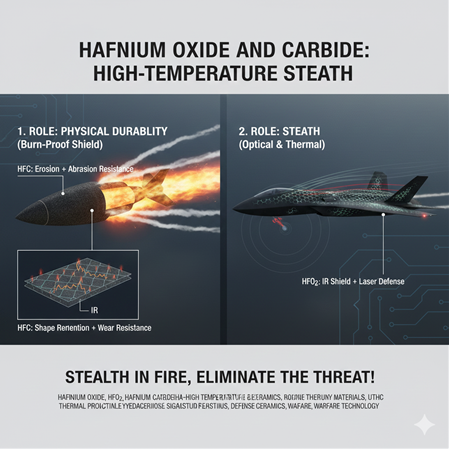 Hafniyum Oksit (HfO2) ve Karbür (HfC): Yüksek Sıcaklık Stealth Uygulamaları.