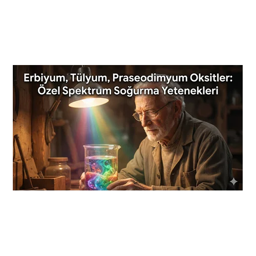 Erbiyum, Tülyum, Praseodimyum Oksitler: Özel Spektrum Soğurma Yetenekleri.