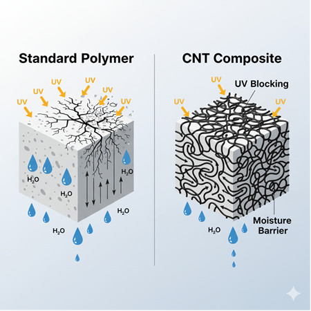 Karbon Nanotüplü Kompozitlerde Nem ve UV Dayanıklılığı