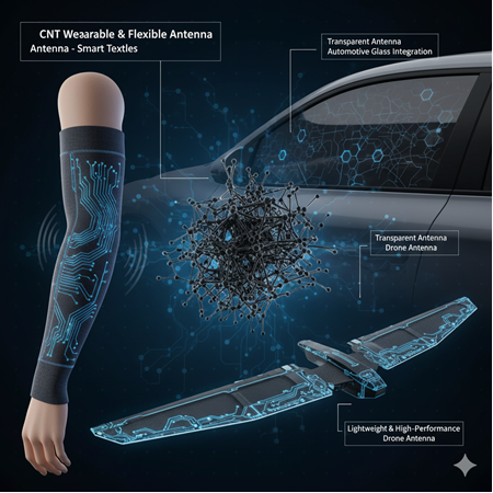 CNT Destekli Kompozitlerle Geliştirilmiş Haberleşme Antenleri