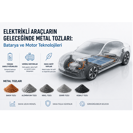Elektrikli Araçların Geleceğinde Metal Tozları: Batarya ve Motor Teknolojileri