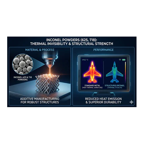 Inconel Tozları (625, 718): Termal Görünmezlik ve Yapısal Dayanım.