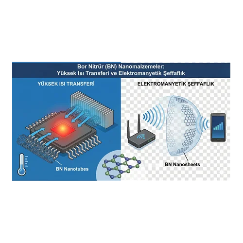 Bor Nitrür (BN) Nanomalzemeler: Yüksek Isı Transferi ve Elektromanyetik Şeffaflık.