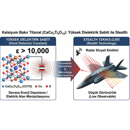 Kalsiyum Bakır Titanat (CaCu3Ti4O12): Yüksek Dielektrik Sabiti ile Stealth.