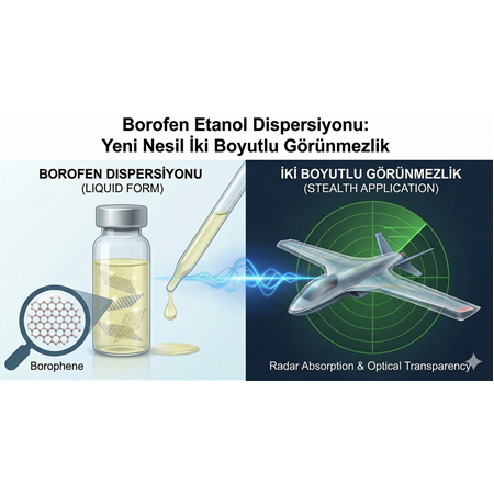 Borofen Etanol Dispersiyonu: Yeni Nesil İki Boyutlu Görünmezlik.