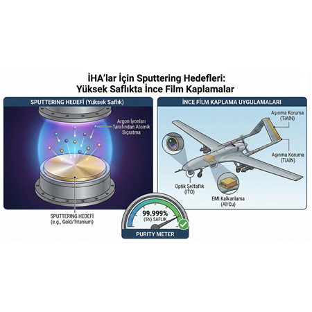 İHA'lar İçin Sputtering Hedefleri: Yüksek Saflıkta İnce Film Kaplamalar.