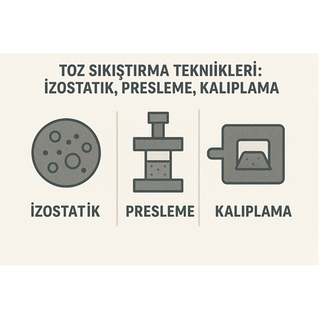 Toz Sıkıştırma Teknikleri: İzostatik, Presleme, Kalıplama