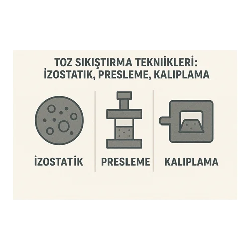 Toz Sıkıştırma Teknikleri: İzostatik, Presleme, Kalıplama