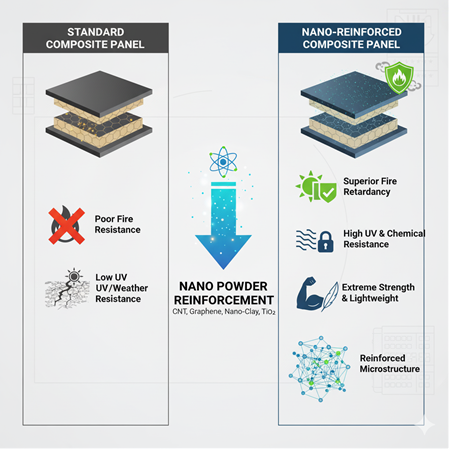 Nano Toz Takviyeli Kompozitlerin Kompozit Panel Üretiminde Kullanımı