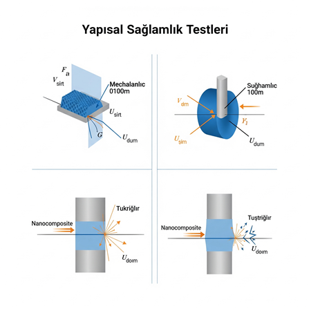 Nano Toz Destekli Kompozitlerin Yapısal Sağlamlık Testleri