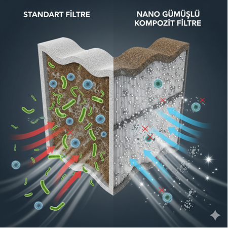Nano Gümüş Katkılı Kompozitlerin Havalandırma Filtrelerinde Kullanımı