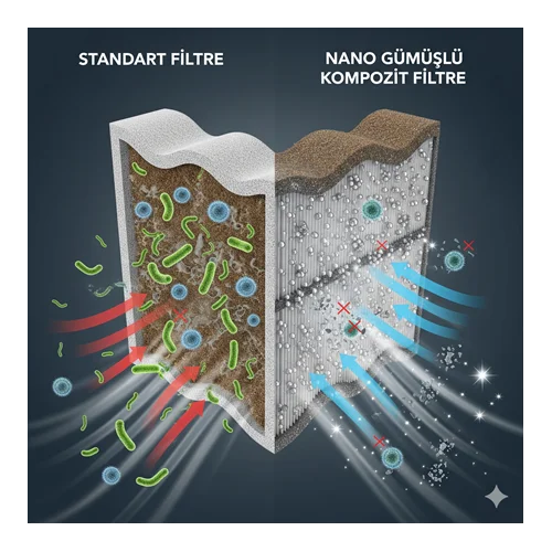 Nano Gümüş Katkılı Kompozitlerin Havalandırma Filtrelerinde Kullanımı
