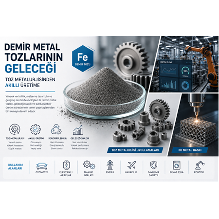 Demir Metal Tozlarının Geleceği: Toz Metalurjisinden Akıllı Üretime