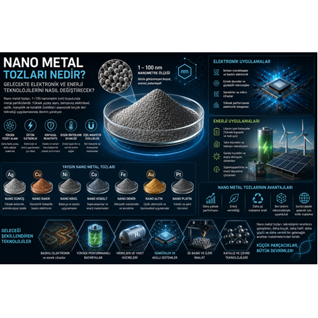 Nano Metal Tozları Nedir? Gelecekte Elektronik ve Enerji Teknolojilerini Nasıl Değiştirecek?