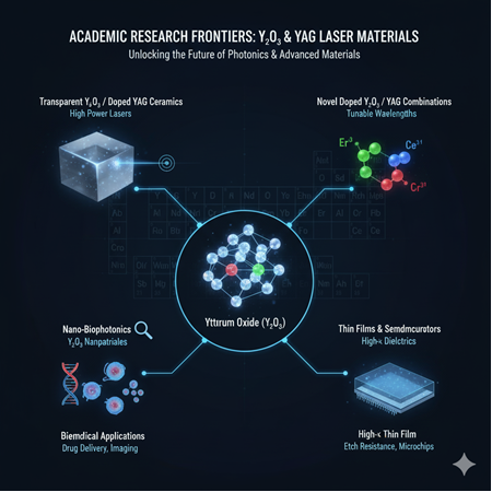 Yttrium oxide (Y²O³) ve YAG lazer malzemeleri: akademik araştırma fikirleri