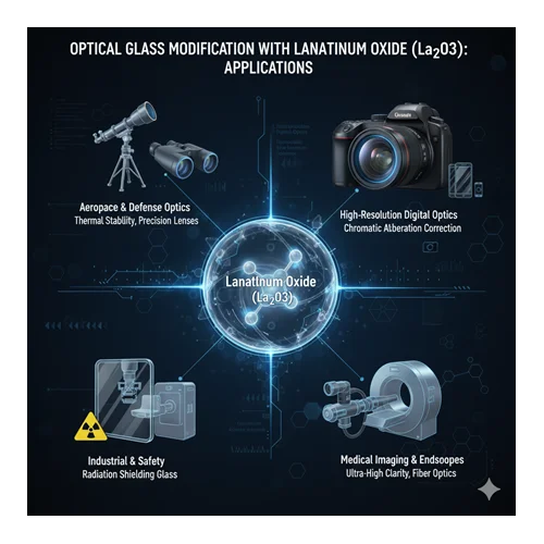 Lanthanum oksit (La²O³) ile optik cam modifikasyonu: uygulama örnekleri