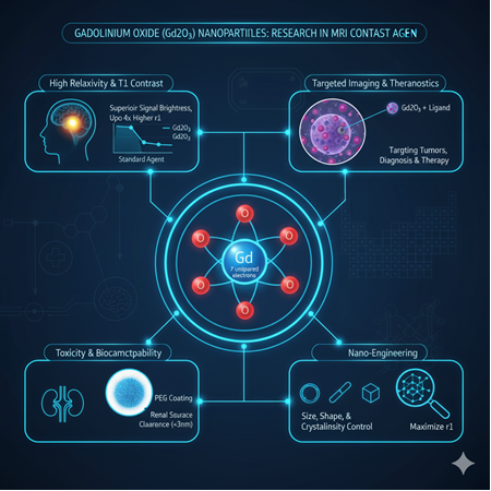 Gadolinium oksit (Gd²O³) ve medikal görüntülemede (MRI kontrast) araştırma perspektifleri