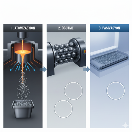 NdFeB toz üretim süreçleri: atomizasyon, öğütme ve pasivasyon rehberi