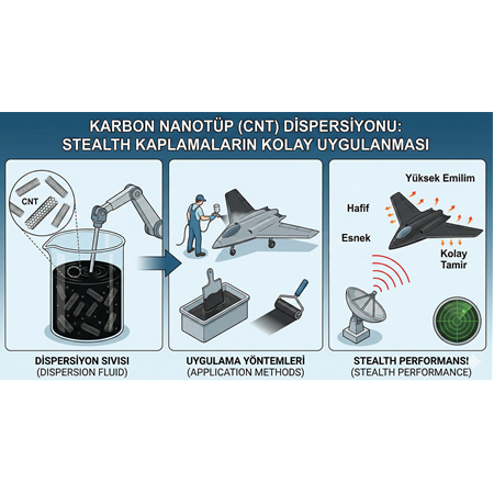 Karbon Nanotüp Dispersiyonu: Stealth Kaplamaların Kolay Uygulanması.