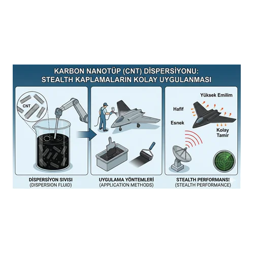 Karbon Nanotüp Dispersiyonu: Stealth Kaplamaların Kolay Uygulanması.